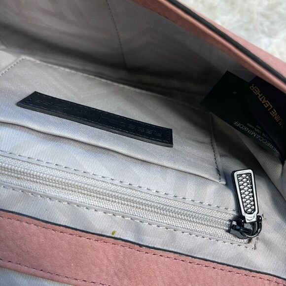 Rebecca Minkoff Chevron Love leather Quilted pink Crossbody Bag . - Picture 16 of 16